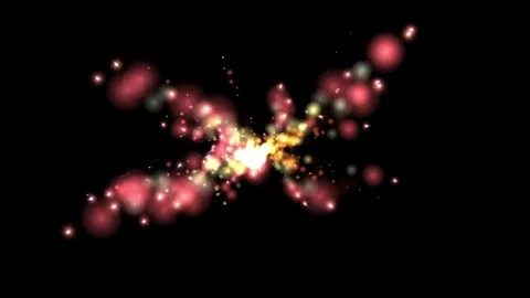 Digital Animation of reacting Particles Stock Footage 79629709