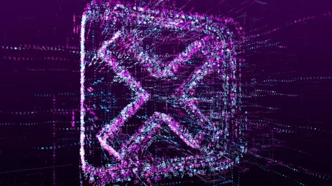 Digital animation of rejection sign. Video stock 105930155