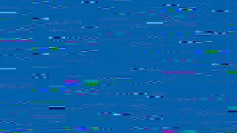 Digital animation  screen glitch effect Stock Footage 121603737