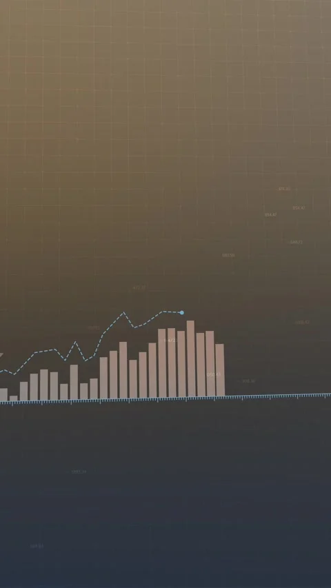 Digital animation showing increase in financial profits, rising trends Stock-Footage 292696107
