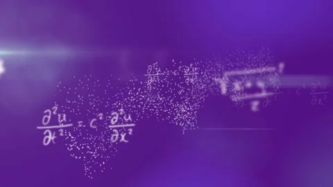 Digital animation shows equations, 3D DNA, and apps on colored backgrounds. Stock Footage 329517136