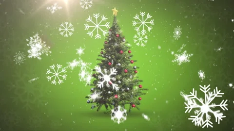 Digital animation of snow flakes falling against bright spot of light and Stock Footage 142853190