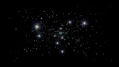 Digital Animation of a Starflight Loop Stock Footage 79629420