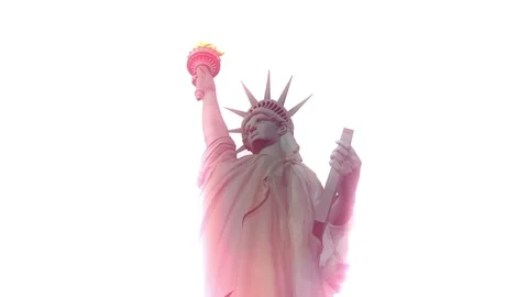 Digital Animation of the Statue of Liberty Stock Footage 72296552