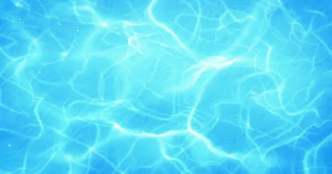 Digital animation of swimming pool bottom caustics ripple like sea water Vidéo 54076677