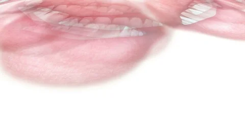 Digital animation of swirling lips Stock Footage 71211050
