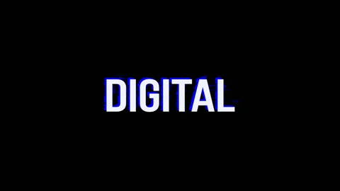 Digital. Animation of Text With Glitch Effect Stock Footage 127107663