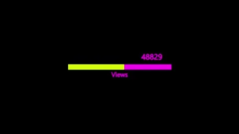 Digital Animation of Video going Viral Background. Popular Social Media Sta.. Stock Footage 310074800