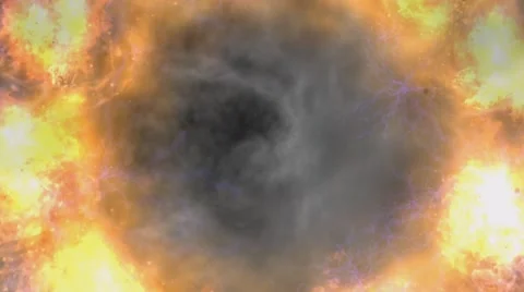 Digital animation of a volcanic abyss Stock Footage 43250525