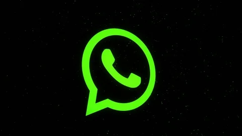 logo WhatsApp noir