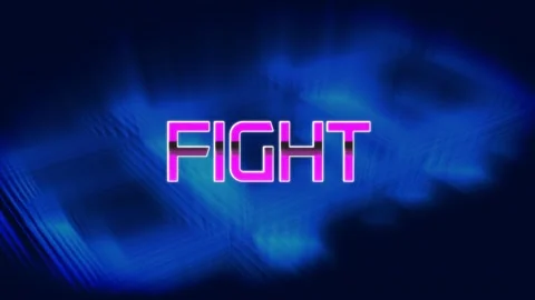 Digital animation of you win text over blue digital waves against green Stock Footage 330657830