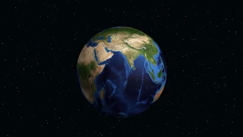 Digital Animation Zooming into Lethbridge Alberta Canada on Rotating Earth Globe Stock Footage 334101914