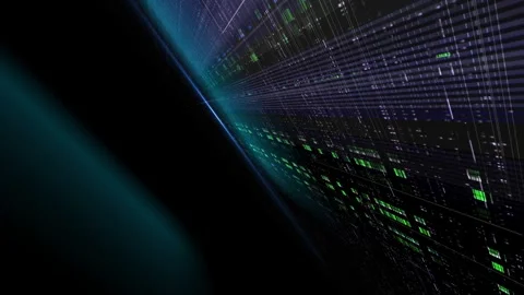 Digital Architecture Code Layers in Motion 4K Loop Stock Footage 329226762