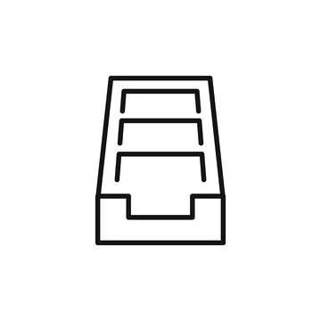 Digital Archive Management Icon for Data Storage Solutions Stock Illustration