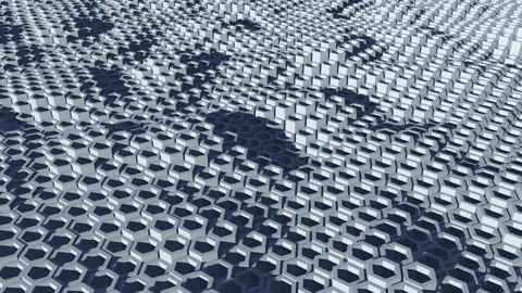 Digital arctic. Computer animation. Seamless loop. Stockbeeldmateriaal 100186241