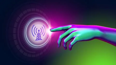 Digital arm Foto stock