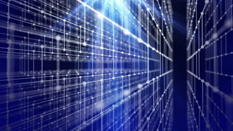 Digital array wire. Abstract grid space. Stock Footage 101462180