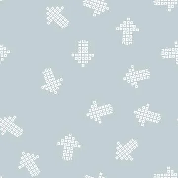 Digital arrow line seamless pattern Stock Illustration