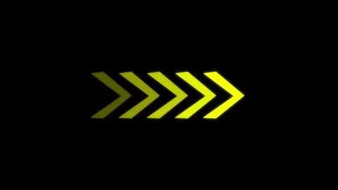 Digital arrow loading icon animation on black background. Stock Footage 332584714