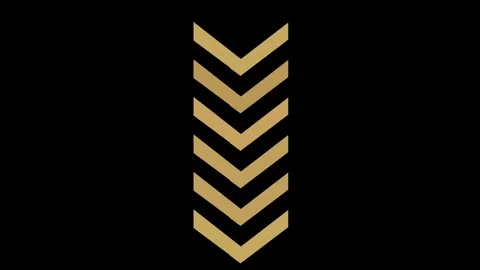 Digital arrow loading icon animation on black background. 스톡 동영상 332884623