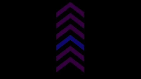 Digital arrow loading icon animation on black background. Stock Footage 332884634