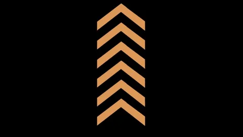 Digital arrow loading icon animation on black background. Video stock 332884635