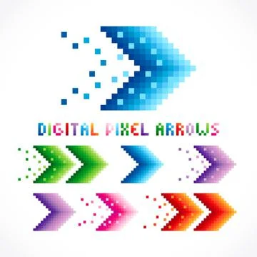 Digital arrows Stock Illustration