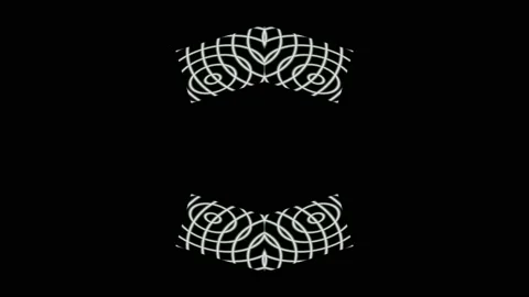 Digital art, abstract 3D black and white objects, Germany Stock Footage 138245080