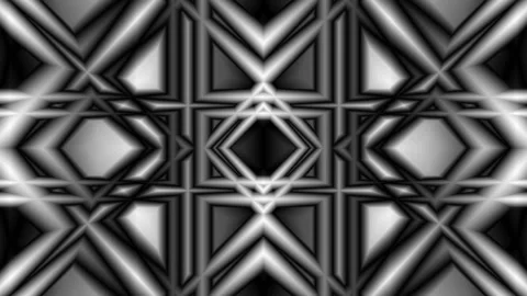 Digital art, abstract 3D black and white objects, Germany Stock Footage 138245213