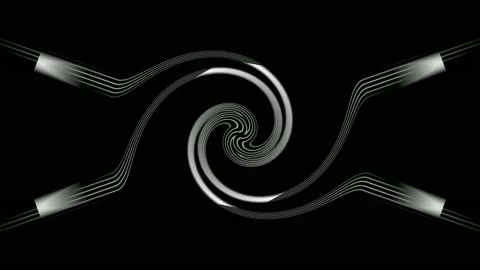 Digital art, abstract 3D black and white objects, Germany 스톡 동영상 138245239