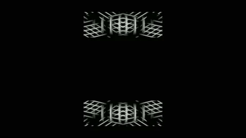 Digital art, abstract 3D black and white objects, Germany Stock Footage 138245265