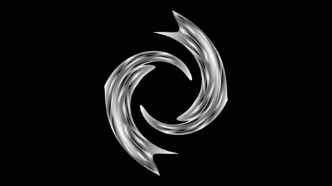 Digital art, abstract 3D black and white objects, Germany Stock Footage 138245611