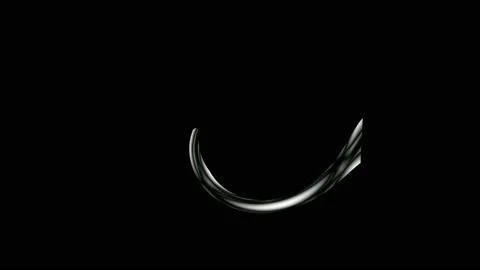Digital art, abstract 3D black and white objects, Germany Stock Footage 138245835