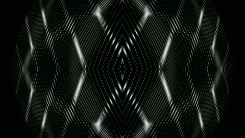 Digital art, abstract 3D black and white objects, Germany Stock Footage 138245946