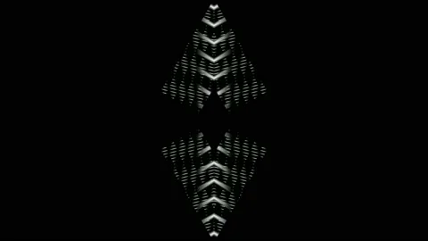 Digital art, abstract 3D black and white objects, Germany 스톡 동영상 138246134
