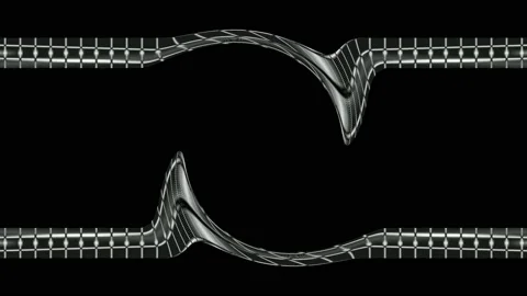 Digital art, abstract 3D black and white objects, Germany 스톡 동영상 138246229
