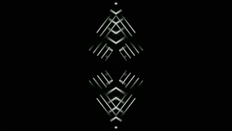 Digital art, abstract 3D black and white objects, Germany Stock Footage 138246375