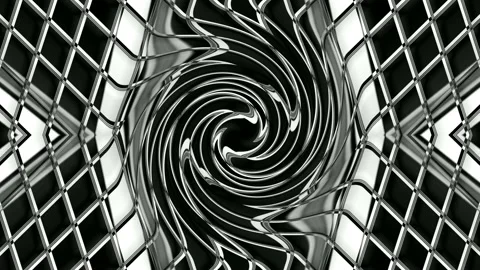 Digital art, abstract 3D black and white objects, Germany Stock Footage 138246483