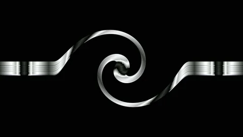 Digital art, abstract 3D black and white objects, Germany Stock Footage 138454716