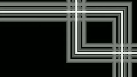 Digital art, abstract 3D black and white objects, Germany Stock Footage 138454895