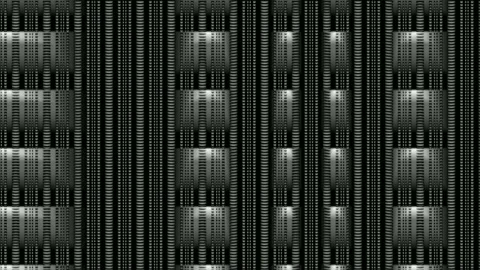 Digital art, abstract 3D black and white objects Stock Footage 138797227