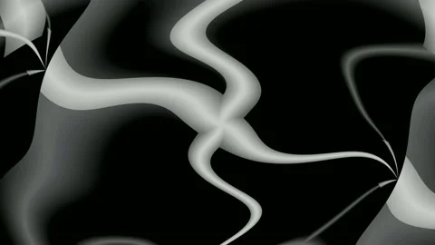 Digital art, abstract 3D black and white objects Stock Footage 138797478