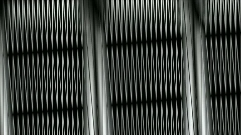 Digital art, abstract 3D black and white objects Stock Footage 138797485