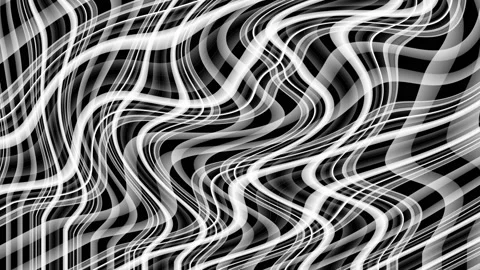 Digital art, abstract 3D black and white objects Stock Footage 139351941