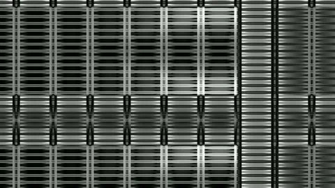 Digital art, abstract 3D black and white objects Stock Footage 139763365