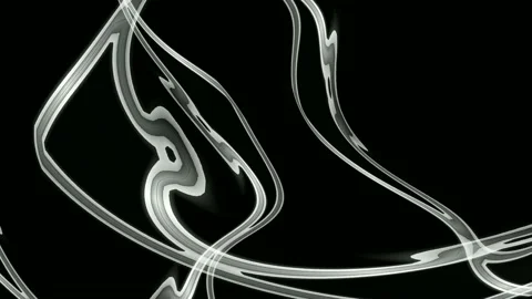 Digital art, abstract 3D black and white objects Stock Footage 139763648