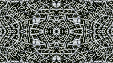 Digital art, abstract 3D black and white objects Stock Footage 140121026