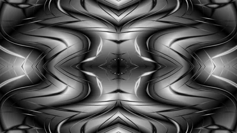 Digital art, abstract 3D black and white objects Stock Footage 140121405