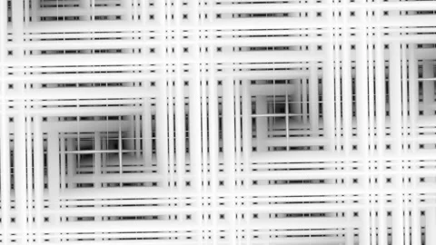 Digital art, abstract 3D black and white objects Stock Footage 140122130