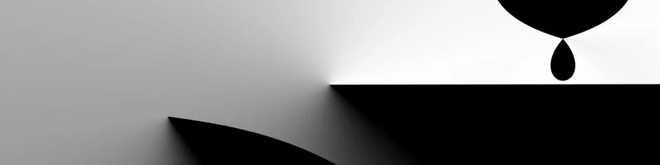 Digital art, abstract 3D objects with soft lighting, Germany Stock Illustration